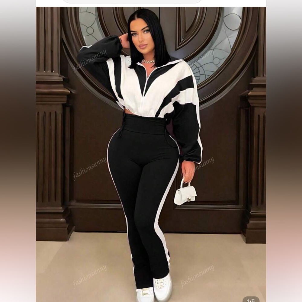 Unlisted Black and White Women's Jumpsuit
